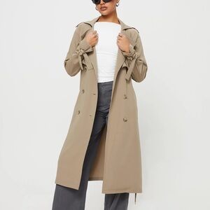 Elegant Tan Trench Coat